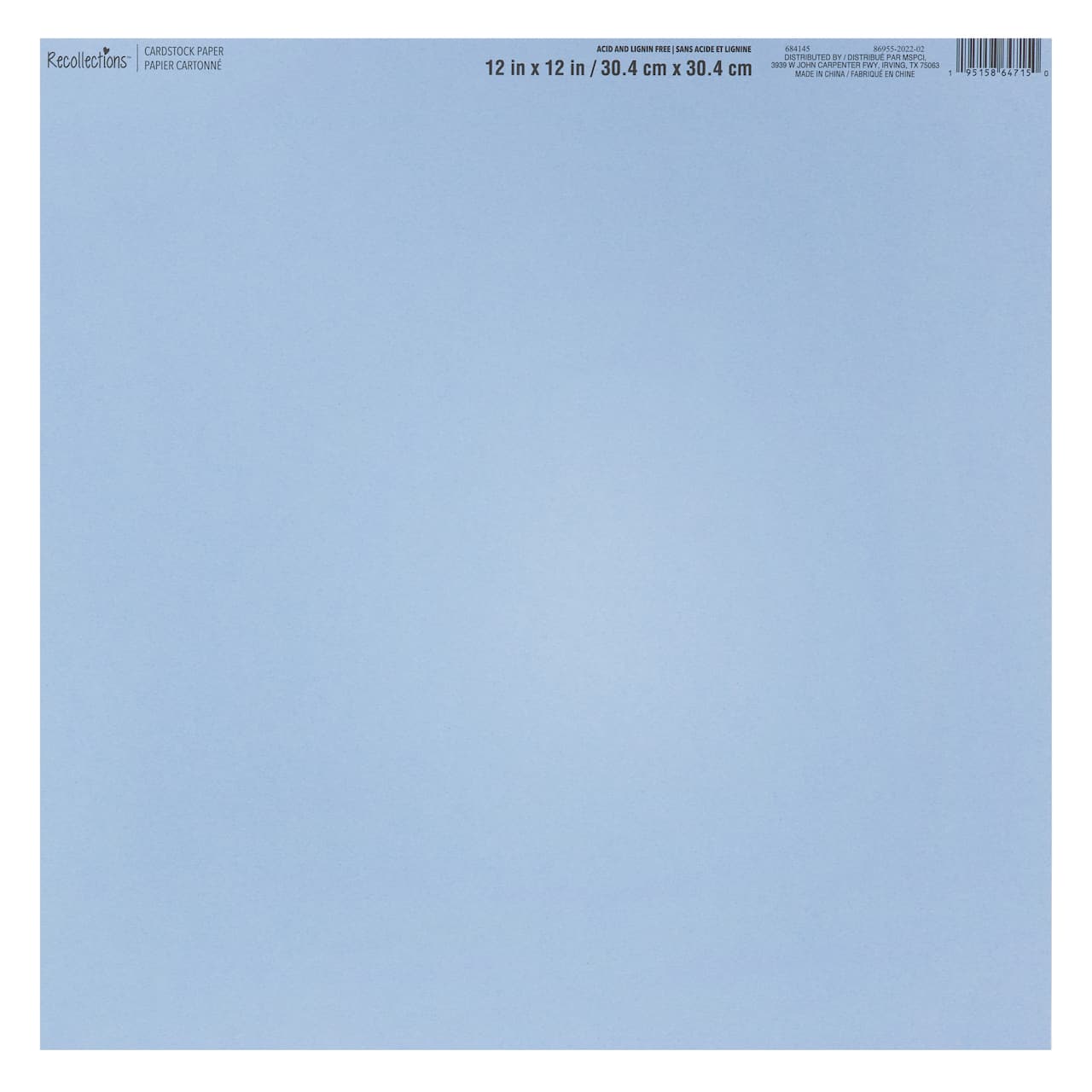 Smooth Solid Cardstock Paper by Recollections™, 12" x 12"